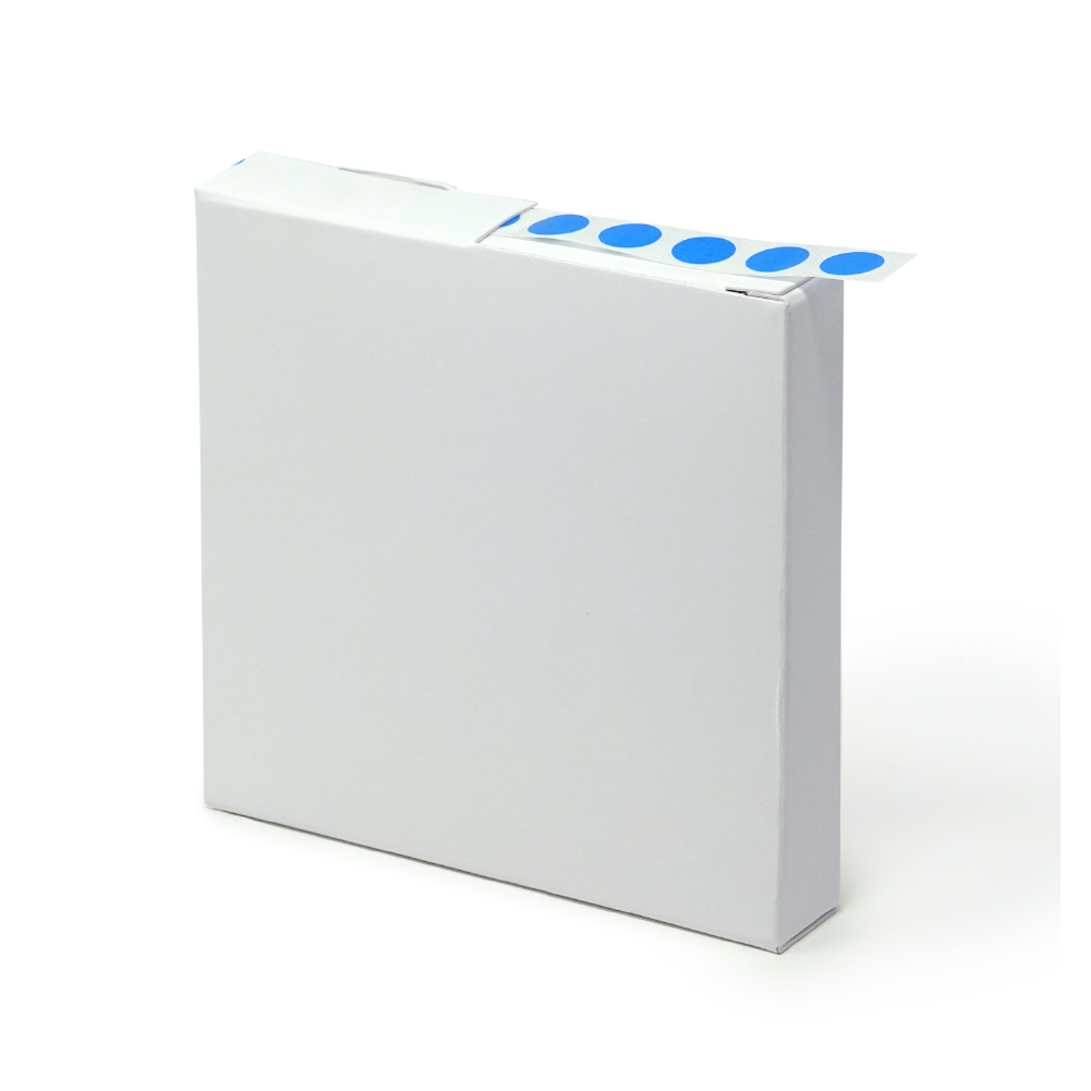 Globe Scientific Label Rolls, Cryo, 9.5mm Dots, for 0.5-1.5mL Tubes, Blue Image
